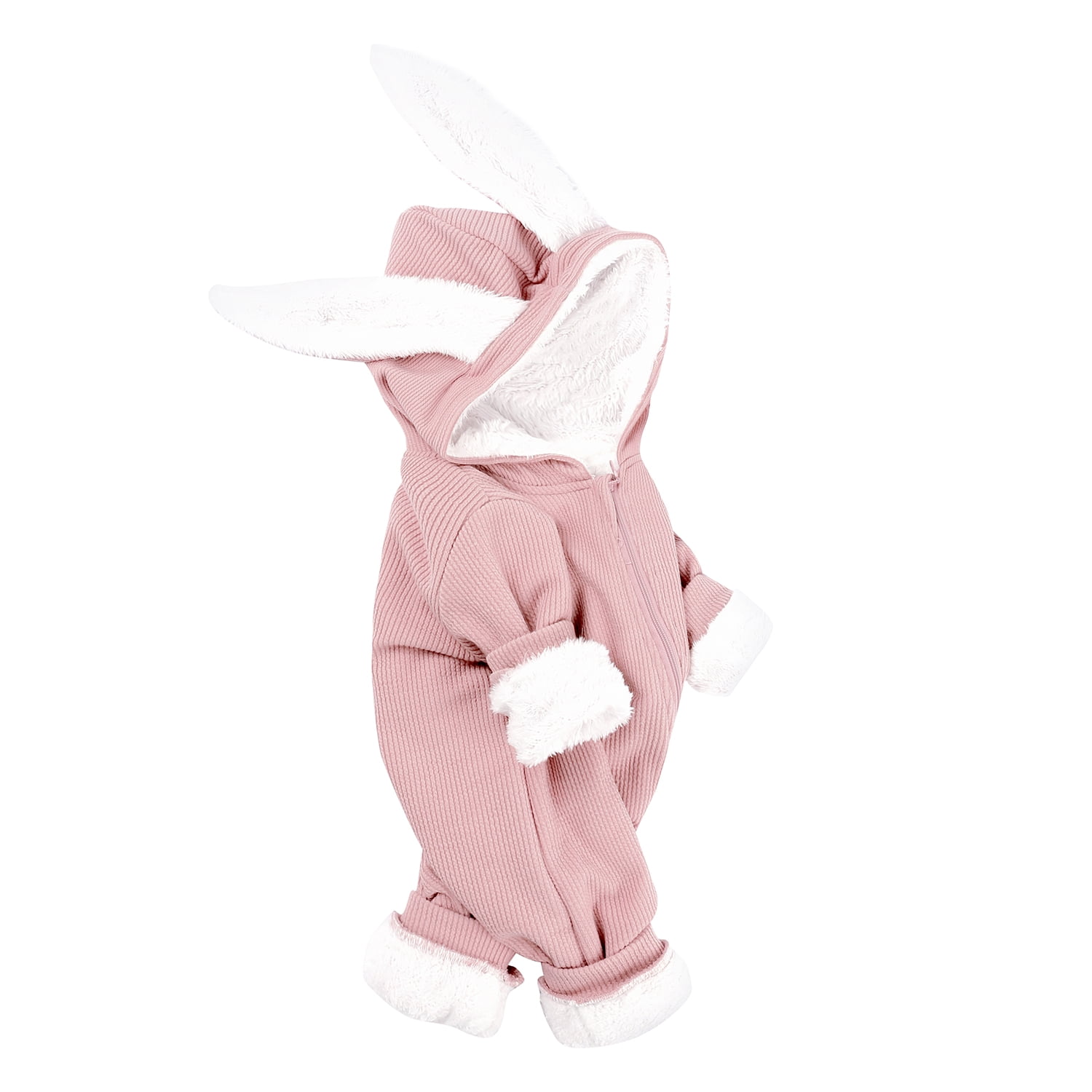 0-3T Baby Cartoon Rabbit Baby Jumpsuit Plush Thickening Romper