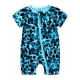 thumbnail image 1 of MYGBCPJS Baby Short Sleeve Double Zipper Romper Toddler Cotton Jumpsuit 2 Way Zip Sleep and Play Infant One-piece Pajamas Playsuit (3-36 Months), 1 of 6