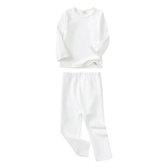 MYGBCPJS Boys Girls Long Sleeve Pajama Set Toddler Baby Fall Winter Cotton Tops & Pants Sleepwear PJS Clothes 2-Pieces, Size 9M - 9Y