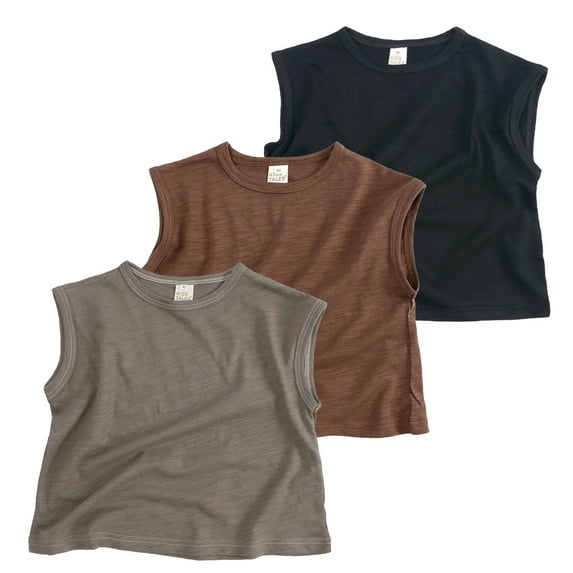 MYGBCPJS Boys Tank Tops Toddler Jersey Cotton Sleeveless Muscle Undershirt 3Pack