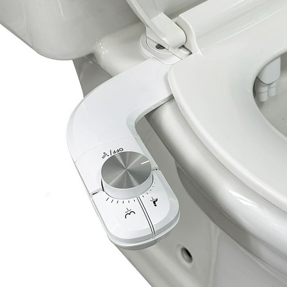MYJTOPUS Light Bidet, Ultrathin Non-Electric Bidet with Self-Cleaning Dual Nozzles
