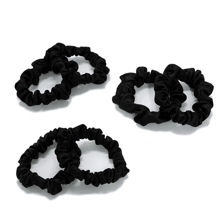 MYK Silk 100% Mulberry Silk Small Scrunchies Skinnies Set  display picture 2