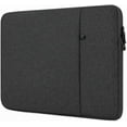 thumbnail image 1 of MYKOMI 13-Inch Laptop Sleeve Case for 2024-2022 MacBook Air 13.6 inch with Apple M3 M2 Chip & 2022 MacBook Pro 13.3 inch M2 Chip Accessory Traveling Carrying Canvas Bag Cover Simple Case (Black), 1 of 8