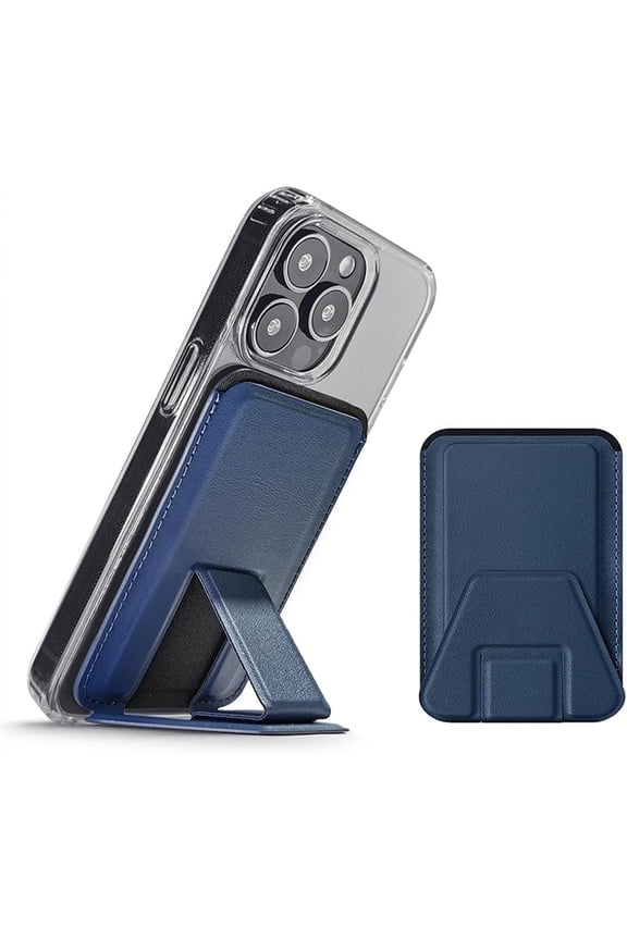 2 in 1 Magnetic Credit Card Holder, Mag safe Security Wallet, Men's Magnetic Wallet Card Holder, Magnetic Phone Wallet with Foldable Stand for iPhone 15/14/13/12 Series