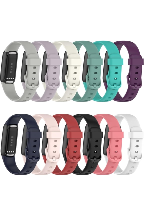 Bands Compatible with Fitbit Luxe Fitness Watch Replacement Luxe Watch Band Adjustable Bracelet Accessory Strap for Luxe Wristbands W/Metal Buckle Women Men