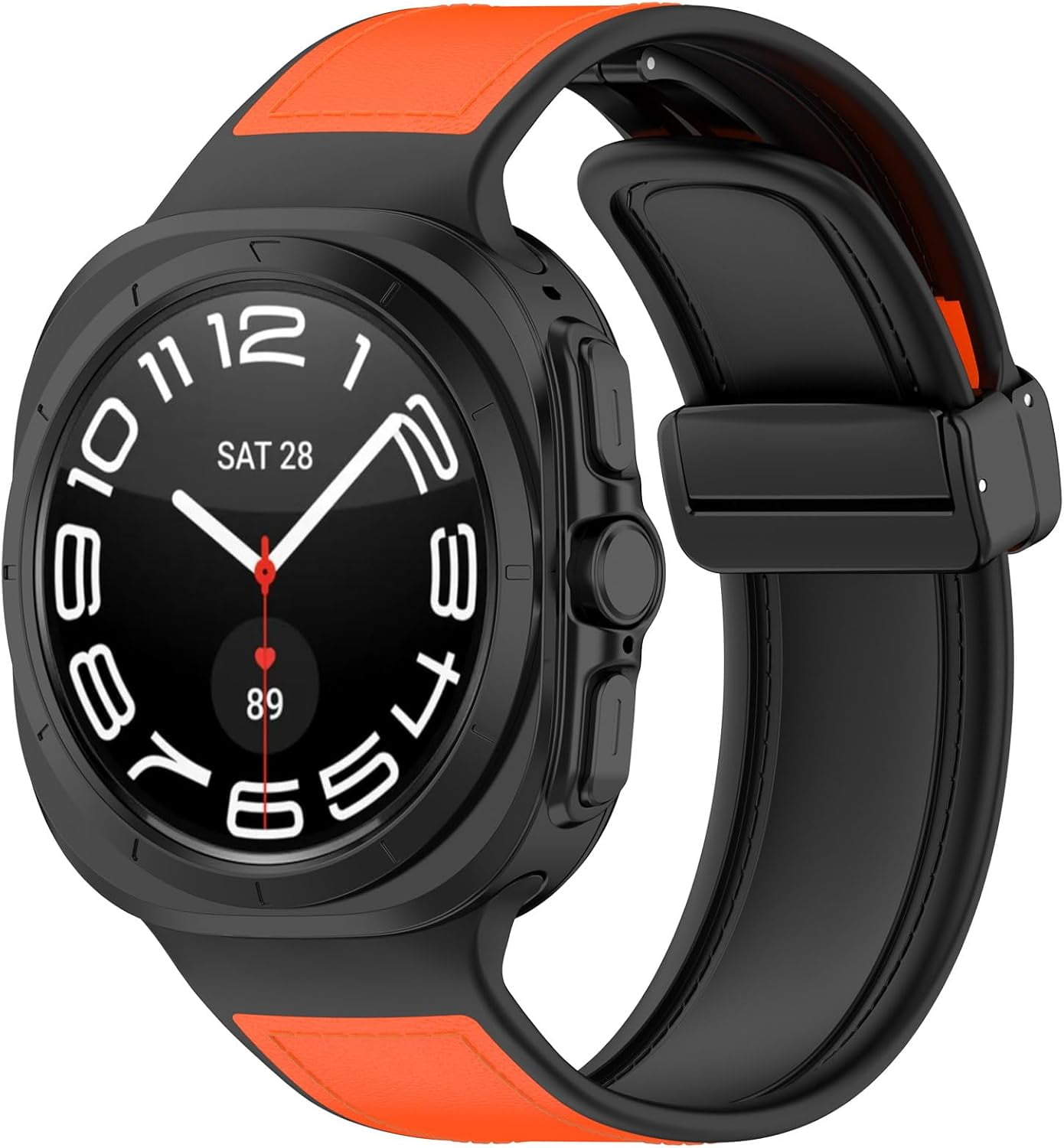 MYKOMI Bandas Compatibles para Samsung Galaxy Watch 7 Ultra 47mm Bandas de Reemplazo de Cuero de Silicona Pulseras para Galaxy Watch 7 Ultra 47mm Smartwatch Accesorios in Ecuador at USD 30 Rating 5