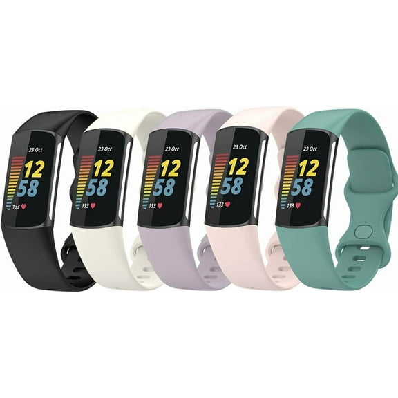 MYKOMI Bands Compatible with Fitbit Charge 5 ＆ Charge 6 Replacement Wristbands for Women Men Small Large