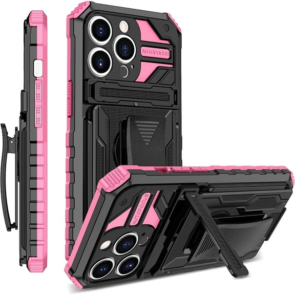 MYKOMI Case Compatible with iPhone SE 2022/SE 2020/iPhone 8/7 Hard PC+Soft TPU+Bracket+Dorsal Clip Shockproof Anti-Drop Protective Phone Cover Military Cases Bult-in Hidden Bracket