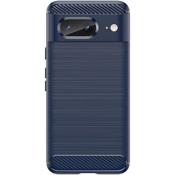 MYKOMI Case for Pixel 8 Carbon Fiber Brushed Texture Protective Shockproof Anti-Fingerprint Cover Compatible with Google Pixel 8 Case for Men Women - Blue