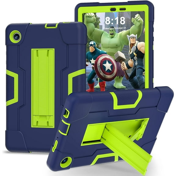 MYKOMI Case for TCL Tab 8 LE Case,TCL Tab 8 LE Tablet Case with Kickstand,3 Layer Rugged Military Grade Shockproof Kids Case for TCL Tab 8LE 9137W / TCL Tab 8 WiFi 9132X