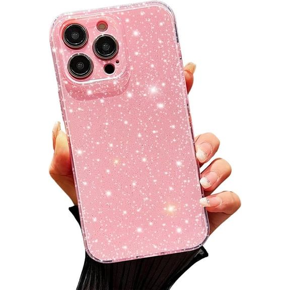 MYKOMI Case for iPhone 15,Super Cute Vibrant Neon Glitter Shiny Bling Sparkly Glossy Girly Case,Shockproof Slim Camera Protection for iPhone 15 6.1 Inch