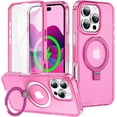 thumbnail image 1 of MYKOMI Case for iPhone 16 Pro Max/16 Pro/16 Plus/16,with Built-in Screen Protector Compatible with Magnetic Kickstand Military-Grade Drop 360°Full Protection Phone Case, 1 of 8