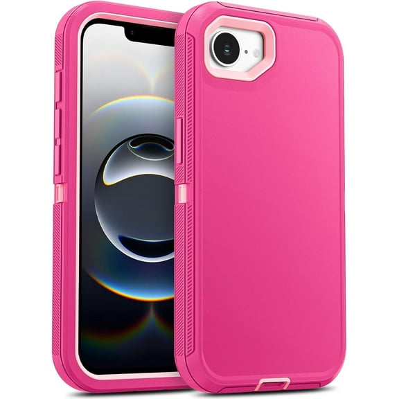 MYKOMI Case for iPhone 16e 2025, Heavy Duty & Rugged Dual-Layer with USB C Port Anti dust Protection Shockproof Phone Cases, Anti-Scratch Armor Back Cover for iPhone 16E 2025 6.1-inch