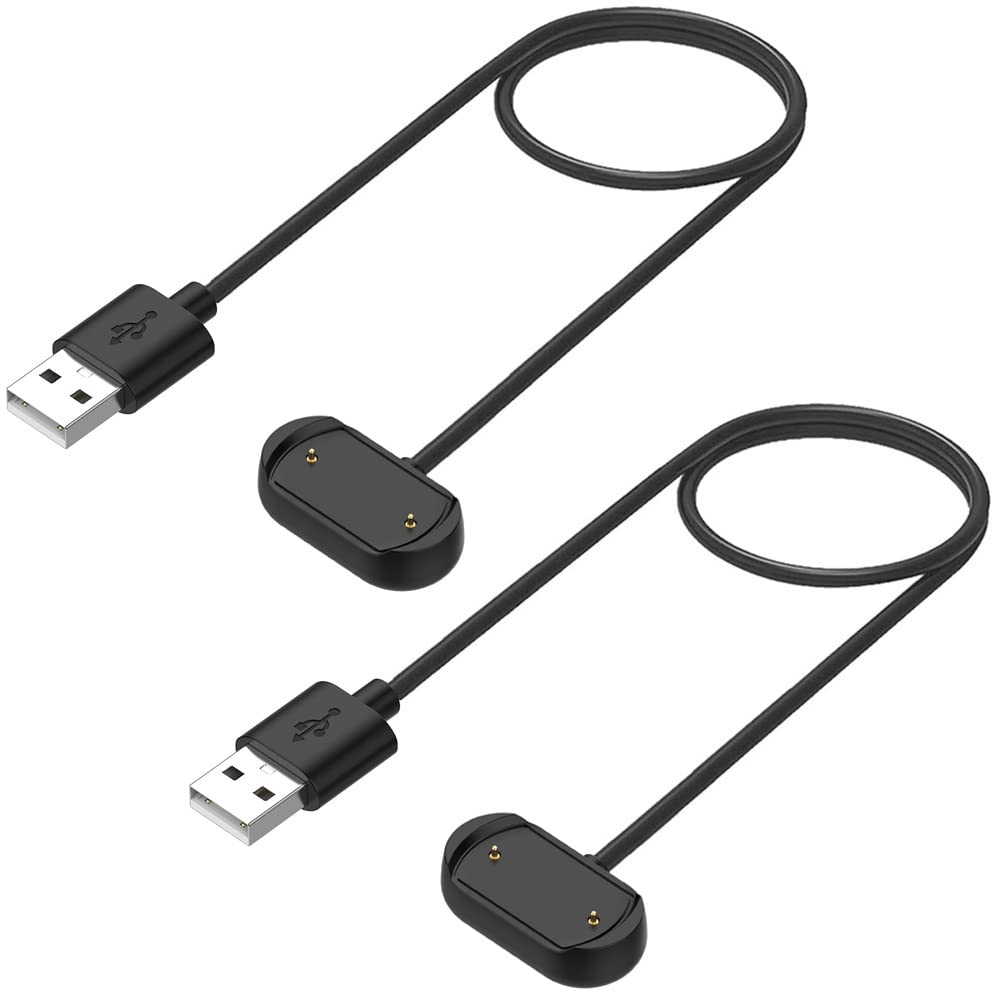 Cavo Di Ricarica QEINZOY Per Amazfit GTR 4, GTR 3, GTS 3, GTS 4 E T-Rex 2 – Lunghezza 100 Cm, USB-A, Nero