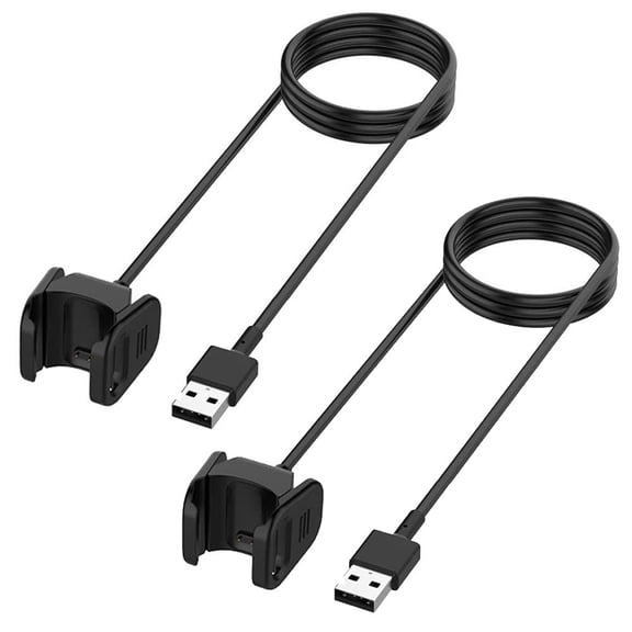 MYKOMI Charger Compatible with Fitbit Charge 4, Replacement USB Charging Cable Cord Dock Adapter Compatible with Fitbit Charge 4 Fitness Wristband (2 Pack, 1m/3.3ft)