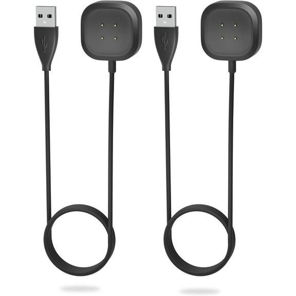 MYKOMI Charger for Fitbit Sense & Versa 3 Smartwatch Replacement Rapid Charging Cable Cord for Sense/Sense 2/Versa 3/Versa 4 Smart watch [1m/3.3ft]