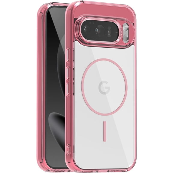 MYKOMI Compatible with Google Pixel 10 Pro Case/Pixel 10 Case 6.3 '' Clear [Compatible with Magsafe Wireless Charging ] Magnetic Yellowing Resistant for Pixel 10/10 Pro Rugged Cases