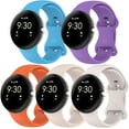 thumbnail image 1 of MYKOMI Compatible with Google Pixel Watch 3 45mm Band, Silicone Bands Bracelet Replacement Sports Strap Wristband for Google Pixel Watch 3 Band Accessories, 1 of 9