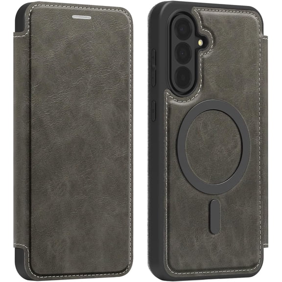 MYKOMI Compatible with Samsung Galaxy A36 5G Case/Galaxy A56 5G Case 2025 6.7 '' Flip Cover PU Leather RFID Blocking Card Holder Wallet 【Compatible with Magsafe】 Magnetic Phone Cover