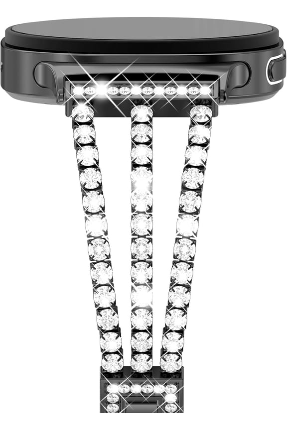 Compatible with Samsung Galaxy Watch 8/8 Classic Bands, Women Metal Replacement Bling Jewelry Bracelet Rhinestone Strap Wristband for Galaxy Watch 8