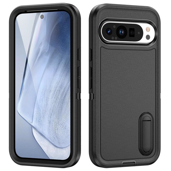 MYKOMI Compatible for Google Pixel 9 Case Compatible for Google Pixel 9 Pro Case Military Grade Drop Protection Case with Stand