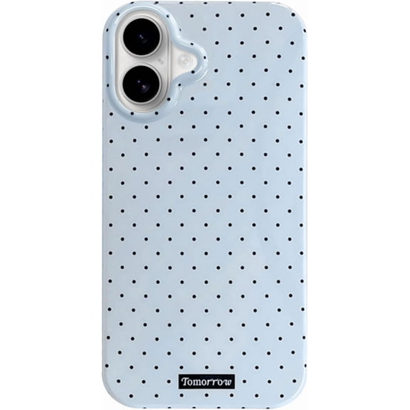 MYKOMI Compatible for iPhone 16 Case with Cute Fashion Polka Dot Aesthetics Design Simple Cases for Soft TPU Slim Protection Cover