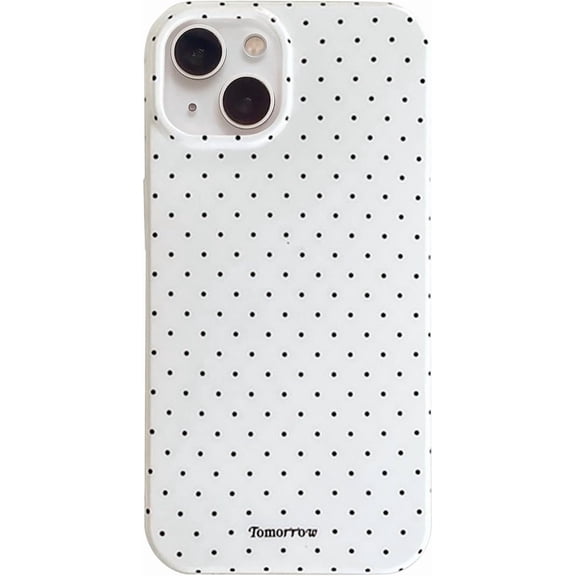 MYKOMI Compatible with iPhone 13/iPhone 14 Case with Cute Fashion Polka Dot Aesthetics Design Simple Case for Soft TPU Slim Protection Case for iPhone 13/14