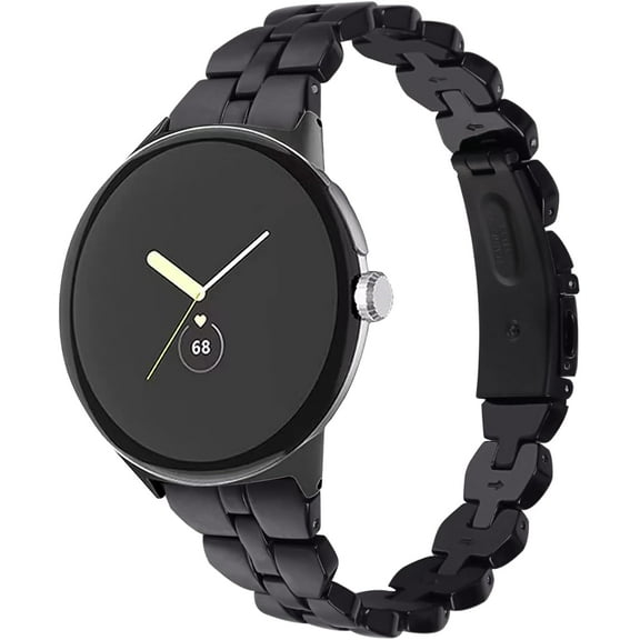 MYKOMI Compatible with Google Pixel Watch 4 3 41MM/Pixel watch 2 1 Bands Women, Stylish Resin Bracelet Replacement Bands Adjustable Wristband