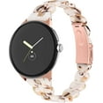 thumbnail image 1 of MYKOMI Compatible with Google Pixel Watch 4 3 41MM/Pixel watch 2 1 Bands Women, Stylish Resin Bracelet Replacement Bands Adjustable Wristband, 1 of 5
