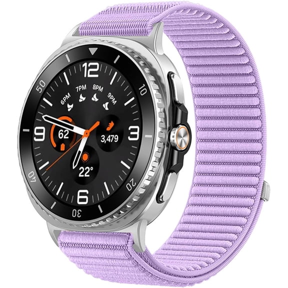 MYKOMI Fabric Band Compatible with Samsung Galaxy Watch 8 40mm/44mm, Soft Nylon Sport Loop Replacement for Galaxy Watch 8 Classic 46 mm Women Men