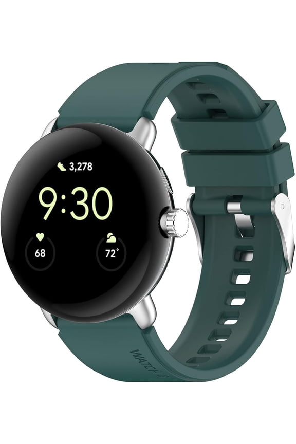 Fit for Google Pixel Watch 2 Watch Bands, Quick Release Silicone Replacement Bands Straps Wristbands Fit for Google Pixel Watch 2/Pixel Watch 1 Smartwatch