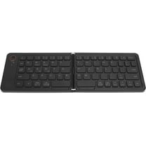 MYKOMI Foldable Bluetooth Keyboard, Portable Cordless Keyboard with Stand Holder, Rechargeable 67 Keys Ultra Slim Keyboard, Compatible with Phone Tablet Laptop