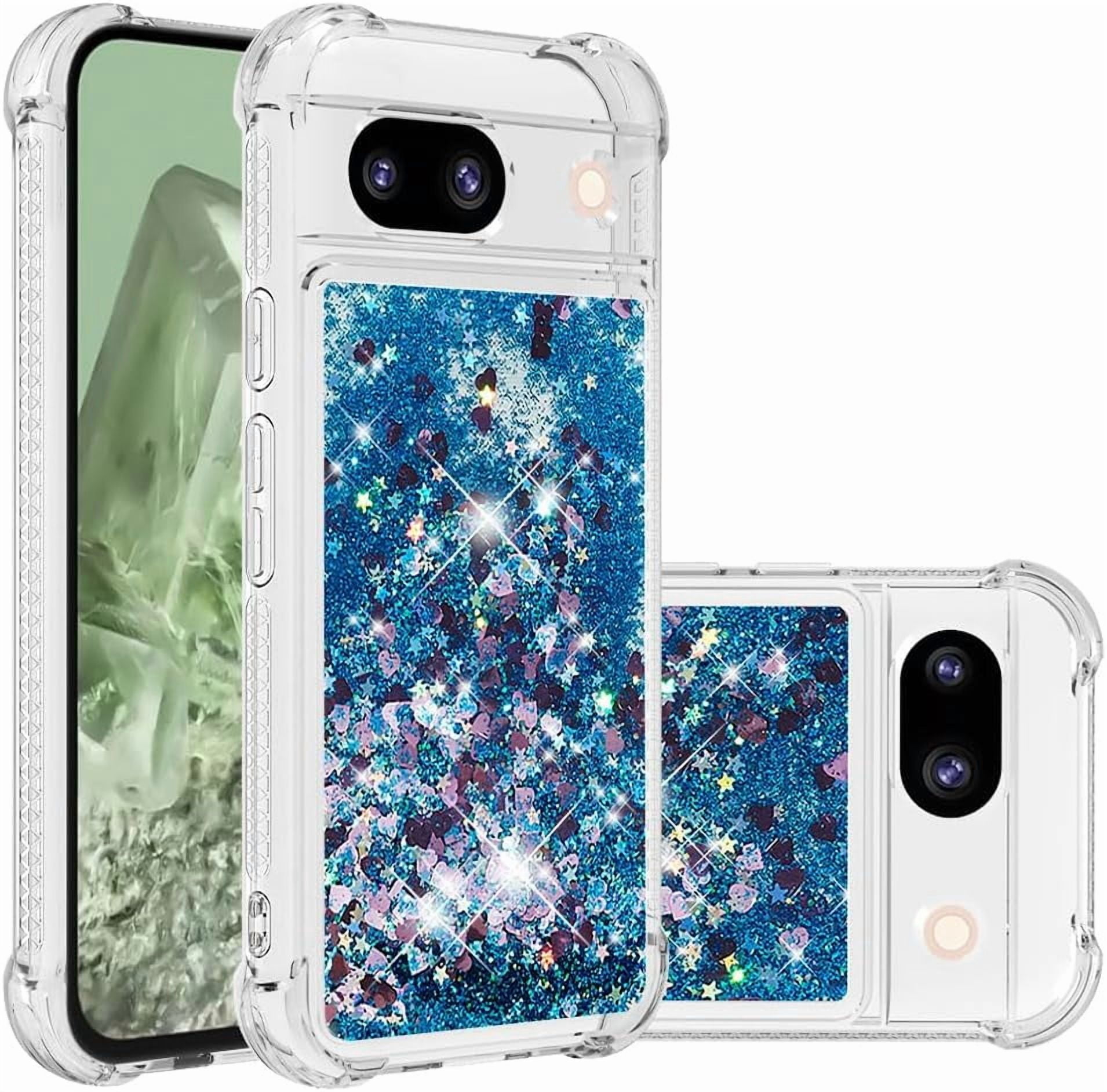 Custodia Glitter Con Portafoglio Per Google Pixel 9A: Cover Flip In Pelle PU Rosa Gold Con Brillantini E Farfalla 3D. Protezione Con Slot Carte E Porta Contanti.