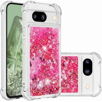 MYKOMI Glitter Case for Google Pixel 9A, Cute Bling Sparkly Flowing Liquid Quicksand Cover for Women Shockproof Protective Case Silicone Bumper Thin Cover for Google Pixel 9A