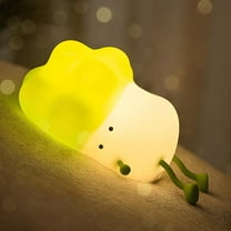 MYKOMI Kawaii Decor Boys Girls Gifts - Cute Led Vegetable Night Light Sleep Lamp Bedside Lamp Nursery Night Light - 3 Level Dimmable USB Rechargeable - Age 3 to Adult (Vegetable)