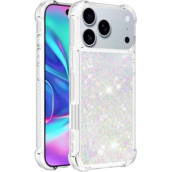 MYKOMI Liquid Case for iPhone 18 Pro Max / 17 Pro Max, Glitter Bling ...