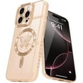 thumbnail image 1 of MYKOMI Magnetic for iPhone 13 Pro Case for Women Girls, [Compatible with MagSafe] [Camera Protection] Silicone Cute Butterfly Bling Plating Shockproof Cover Phone Case for iPhone 13 Pro, 1 of 5