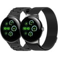thumbnail image 1 of MYKOMI Metal Bands Compatible with Google Pixel Watch 3 45mm Watch Band,Stainless Steel Watch Band,milanese Replacement Watch Bands For Women(2 Pack), 1 of 7