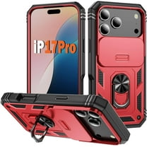 MYKOMI Military Case for iPhone 17 Pro,Metal Kickstand & Slide Camera Cover,Multi-Layer Heavy Duty Full Body Shockproof Protection Hard Shell for iPhone 17Pro