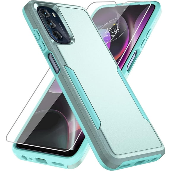 MYKOMI Phone Protective Case with HD Screen Protector[Military [G]rade Drop Tested] Heavy-Duty Tough Rugged Shockproof for Motorola Moto [G] [5[G]] 2022