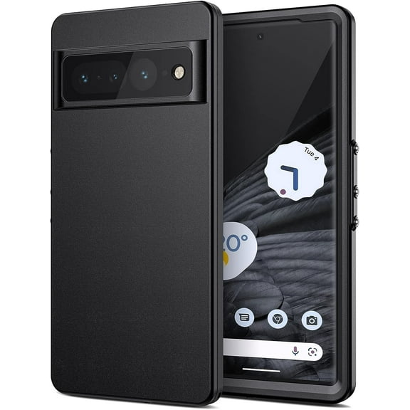MYKOMI Pixel 7 Pro Waterproof Case, IP68  Dustproof Case with Built-in Screen Protector, Rugged Full Body Shockproof Protective Cover for Google Pixel 7 Pro Phone, Black