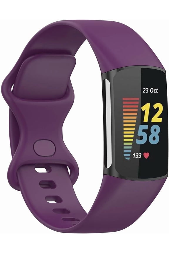 Replacement Bands Compatible with Fitbit Charge 6 Bands/Fitbit Charge 5 Bands for Women Men, Soft Silicone Adjustable Sport Wristbands Strap for Fitbit Charge 6/Charge 5 Fitness Tracker