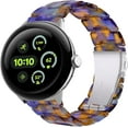 thumbnail image 1 of MYKOMI Resin Band Compatible for Google Pixel Watch 3/4, Lightweight, Thin Adjustable Bracelet Metal Clasp Replacement Strap for Women & Men, 1 of 7
