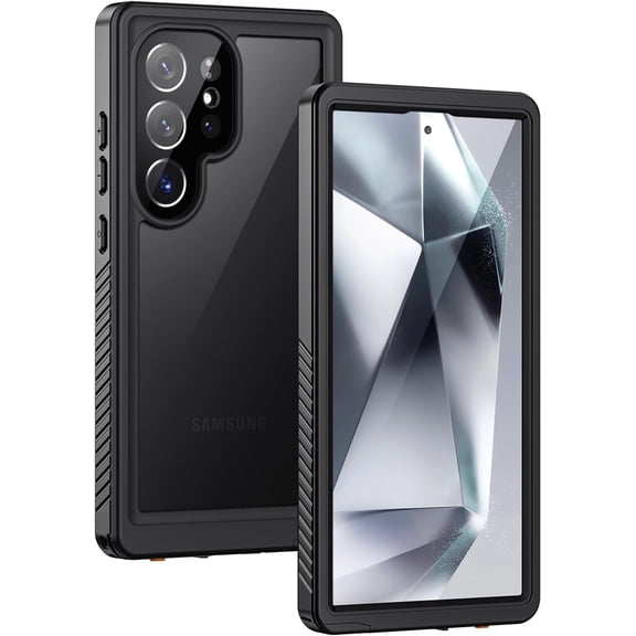 MYKOMI for Samsung Galaxy S24 Ultra Case, IP68 Waterproof Dustproof, Built-in Screen Protector, Rugged Full Body Shockproof Protective Cover for Galaxy S24 Ultra 5G 6.8 Inch, Black