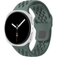thumbnail image 1 of MYKOMI Silicone Bands Compatible with Samsung Galaxy Watch 8 Band 44mm 40mm,Breathable Soft Sport Replacement Strap for Galaxy Watch 8 Classic 46mm Wristband Men Women, 1 of 8