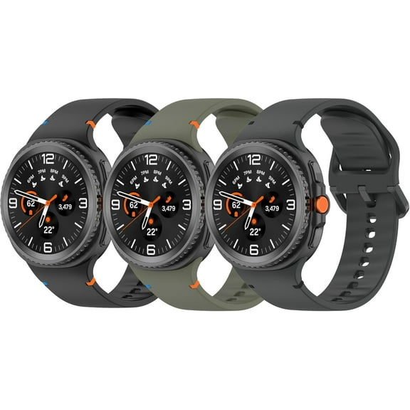 MYKOMI Sport Band Compatible with Samsung Galaxy Watch 8 40mm/44mm/Classic 46mm, No Gap Soft Silicone Replacement Strap for Galaxy Watch 8 40 44mm/8 Classic 46mm(S)