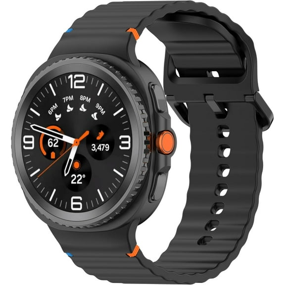 MYKOMI Sport Bands Compatible for Samsung Galaxy Watch 8 Band 40mm 44mm/Galaxy Watch 8 Classic 46mm Women 2025，Soft Silicone Replacement Strap for Men