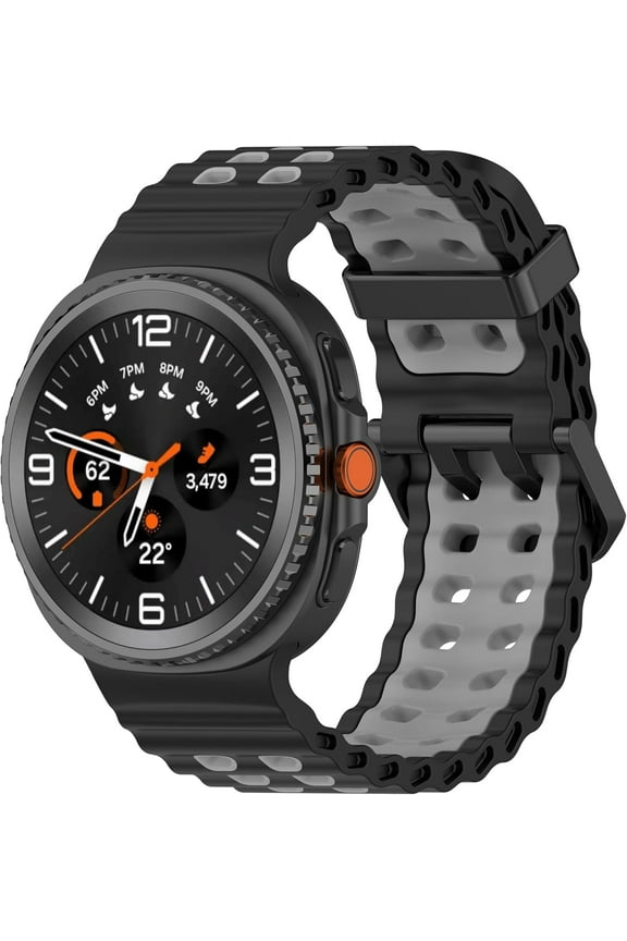 Sport Bands for Samsung Galaxy Watch 8 Band 40mm 44mm/8 Classic 46 mm Women/Men,Breathable Silicone One Click No Gap Strap for Samsung Galaxy Watch 8 Classic Band 46mm/8 44 mm 40 mm