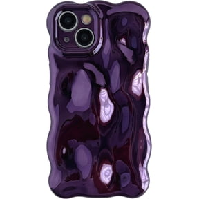 MYKOMI for iPhone 14 Case,Water Ripple Wave Meteorite Bubble Chrome Plating Electroplated Candy Phone Case