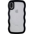 thumbnail image 1 of MYKOMI for iPhone X/Xs Case, Cute Curly Wave Frame Shape Shockproof Soft Compatible with iPhone Case, 1 of 6